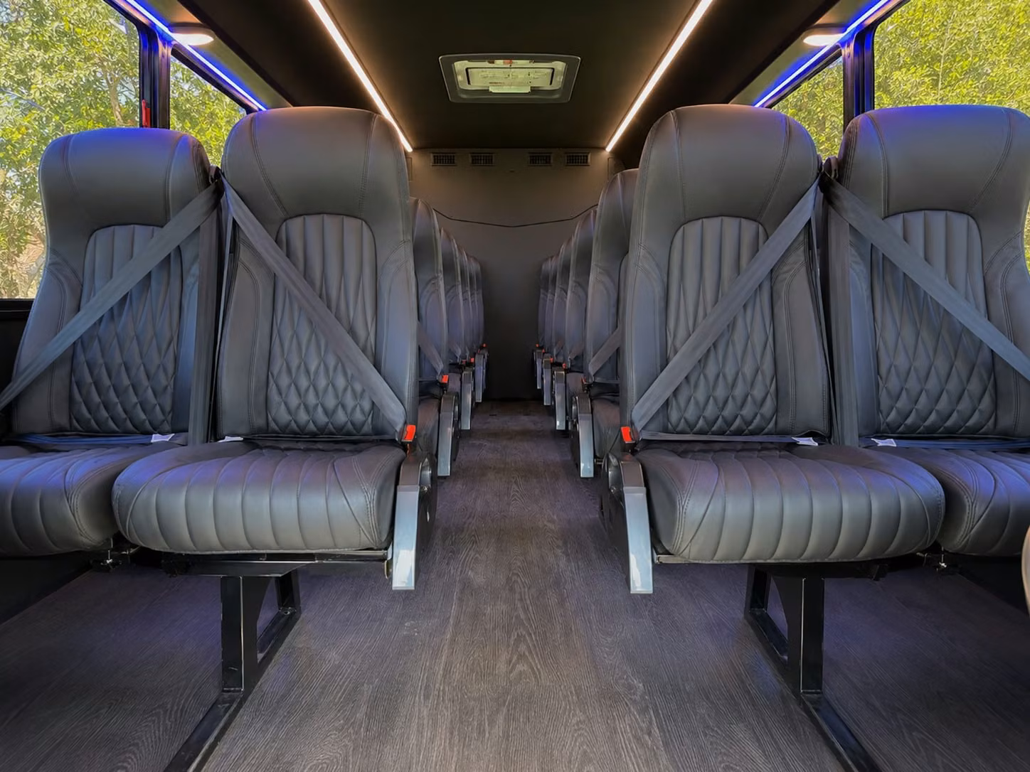 15 passenger minibus inside
