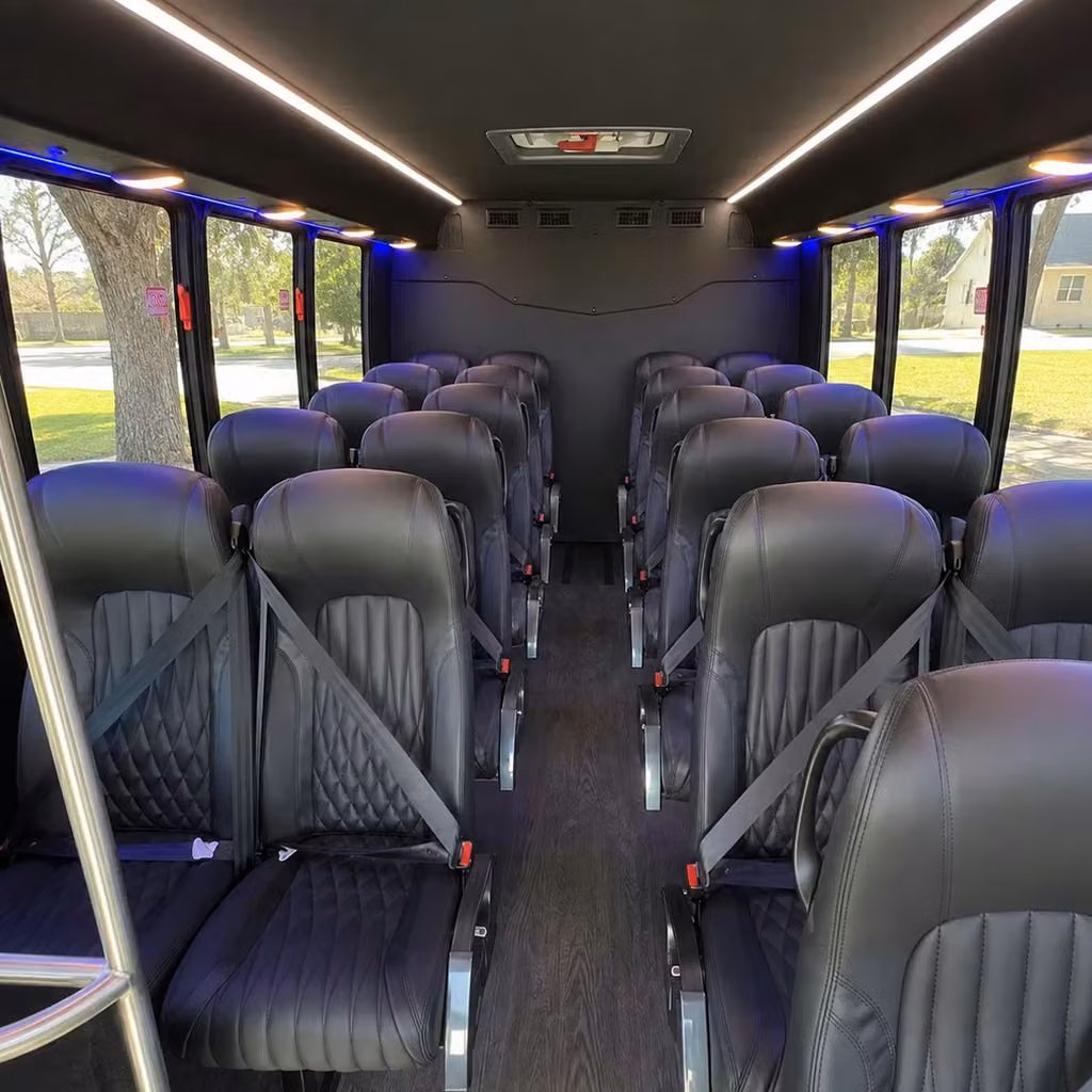25 passenger minibus inside