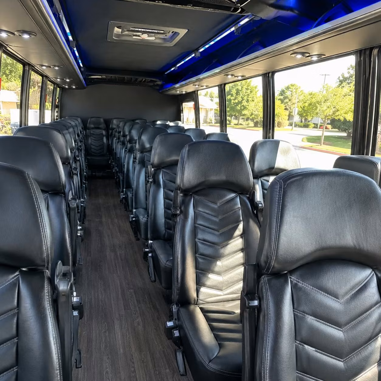 25 passenger minibus interior