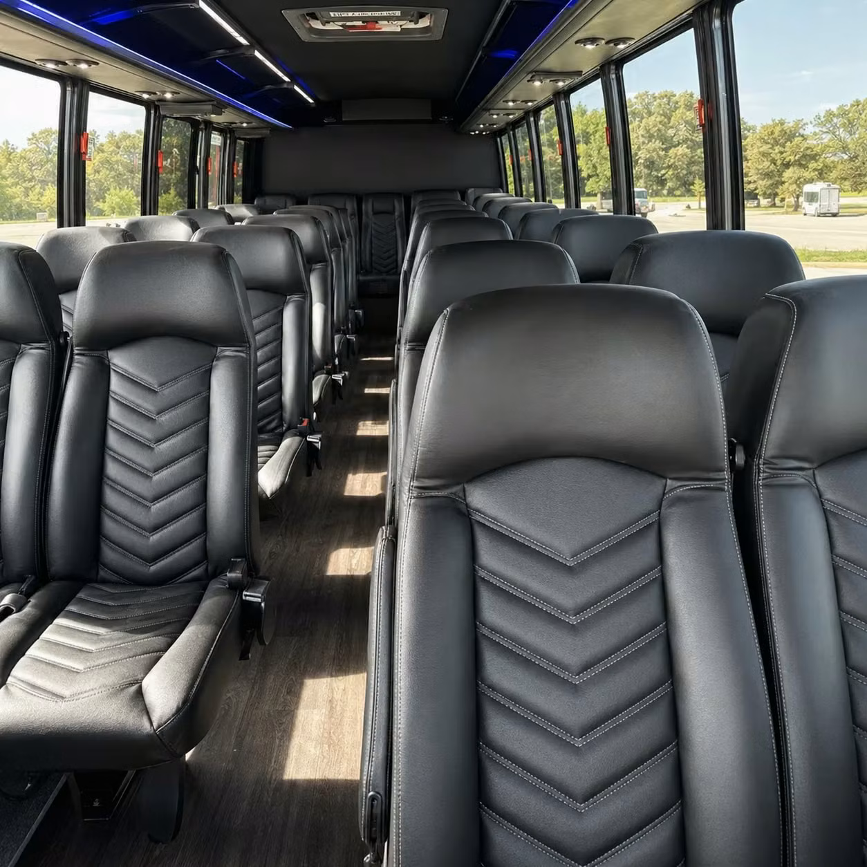 35 passenger minibus inside