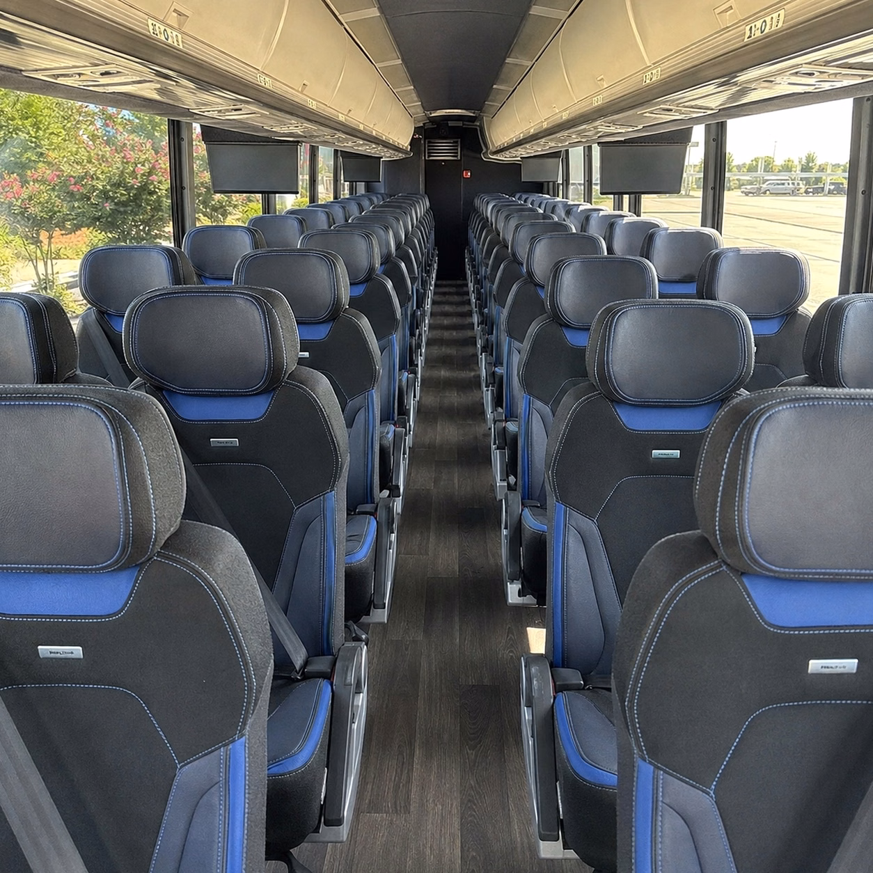 wallingford charter bus rental interior